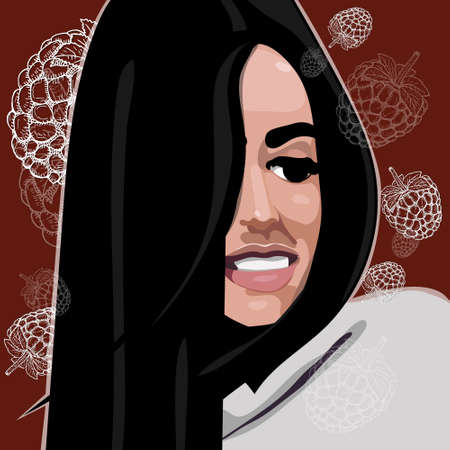 Autumn sale text vector banner with colorful seasonal fall leaves in orange background for shopping discount promotion. Vector illustration.のイラスト素材