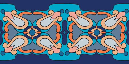 Colorful pattern set with color floral motif Abstract pattern and texture designs for background.のイラスト素材