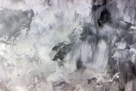 Old gray concrete wall. Vintage textured background. Copy space, place for text.の写真素材