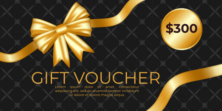 $300 gift certificateのイラスト素材