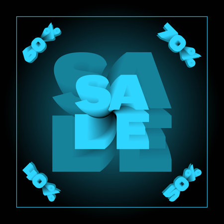 Banner about sales and discountsのイラスト素材