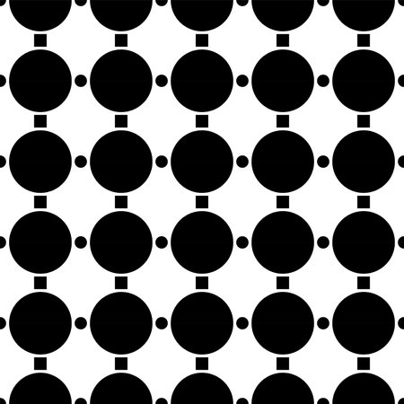 Classic monochrome minimalistic seamless dot pattern. Vector illustration.のイラスト素材