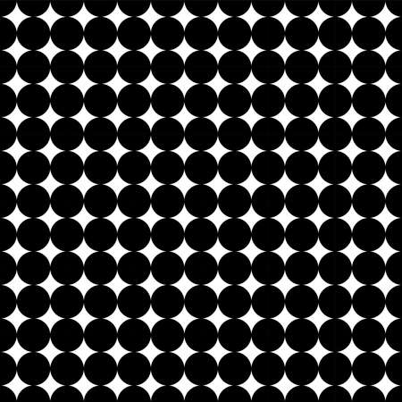 Classic monochrome minimalistic seamless pattern with dots and circles. Vector illustration.のイラスト素材