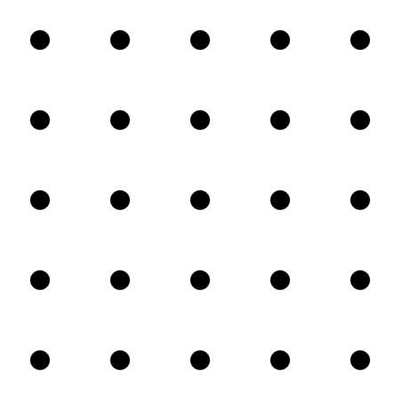 Classic monochrome minimalistic seamless pattern with dots and circles. Vector illustration.のイラスト素材