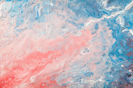 blue and pink paint texture. creative background. abstract organic art.