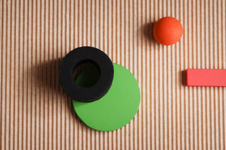 Art background, geometric abstract composition, simplicity concept. Abstract background from...