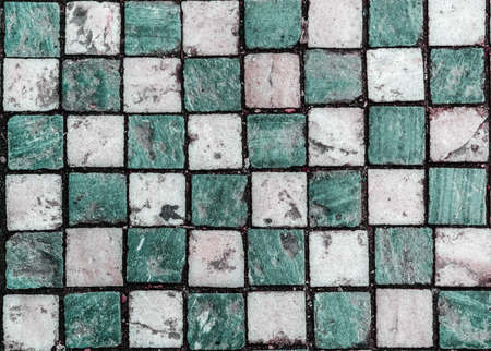 Marble stone squares background Texture Solid plan outdoorsの写真素材