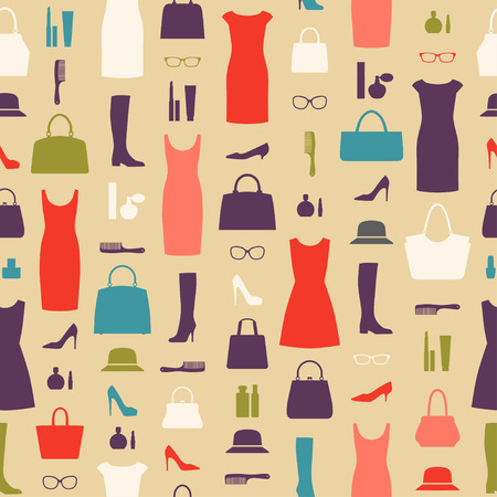 Retro fashion pattern.のイラスト素材