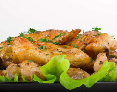 Roasted chicken wingsの写真素材
