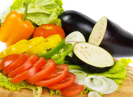 Fresh vegetable mix backgroundの写真素材