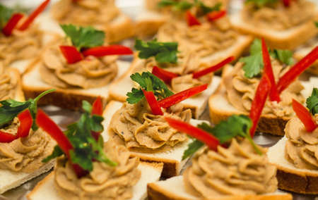 paste sandwich snackの写真素材