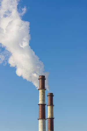 factory chimneyの写真素材