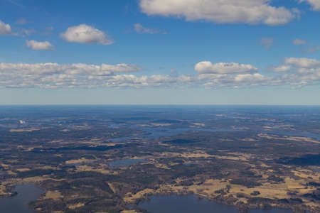 View from airplaneの写真素材