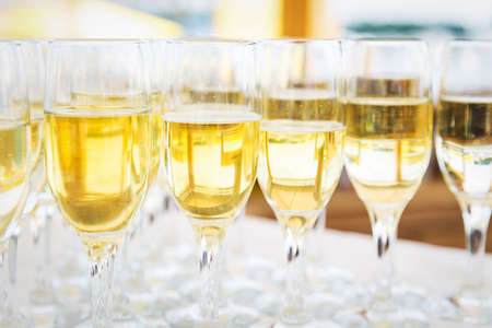 champagne glassesの写真素材