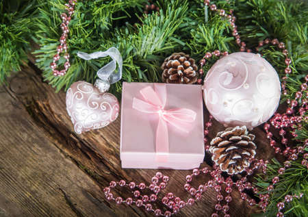 Nice Christmas composition for future cards and selebrationsの写真素材