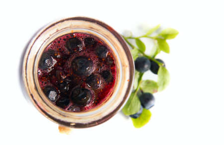 Blueberries fresh homemade jam