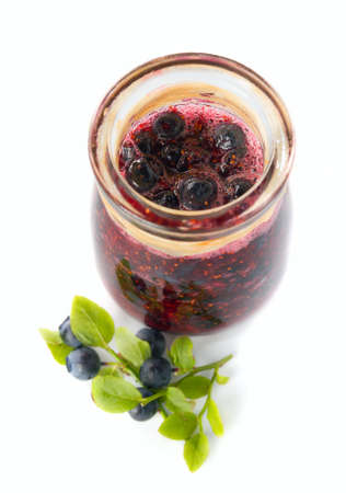 Blueberries fresh homemade jam