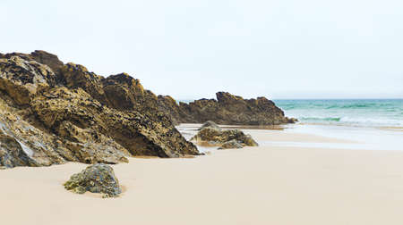 St Agnes beach, Cornwall, Englandの写真素材