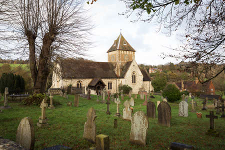 Puttenham St John the Baptist church in England UKの写真素材