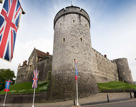 London, United Kingdom, April 29, 2014: Famous Windsor castle - Quinn's residenceのeditorial素材
