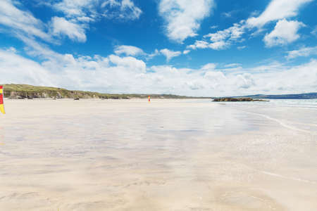 Popular St Ives Atlantic ocean coast, Cornwall, England, United Kingdomの写真素材
