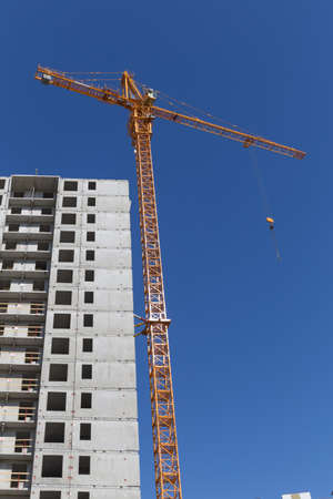 New group of construction building tenement apartment housesの写真素材