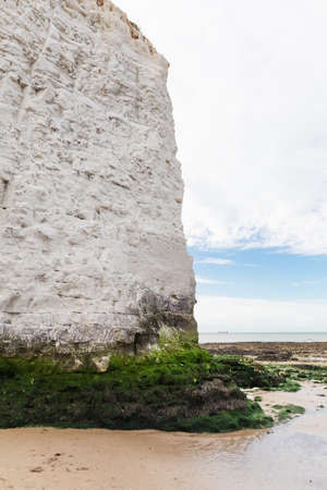 Popular white cliffs Botany Bay La Manche English channel coast, Kent, England, United Kingdomの写真素材