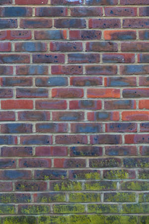 Abstract weathered stained background of brick wall texture, grungy rusty architecture wallpaper