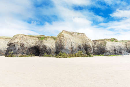 St Ives Atlantic ocean coast, Cornwall England UKの写真素材