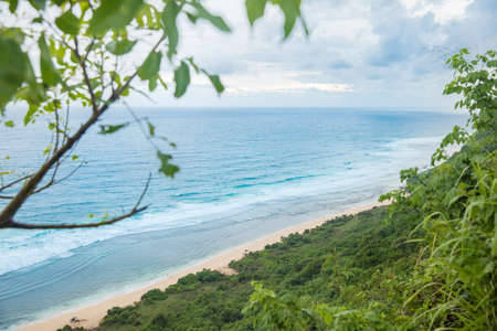 Nyang Nyang white sands beach on a Bali Indonasiaの写真素材