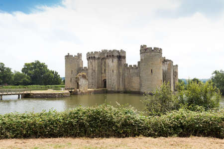 Ancient Bodiam castle in Sussex England United Kingdomのeditorial素材