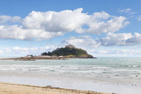Ancient St Michael's Mount castle in Cornwall England United Kingdom