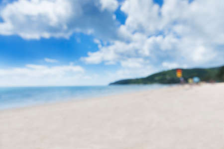 Thailand tropic white beach perfect sea shore blur, bokeh, unfocusedの写真素材