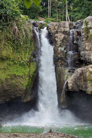 Amazing Tegenungan waterfall near Ubud on a Bali island Indonesiaの写真素材