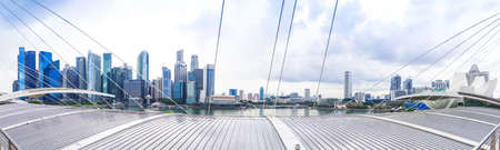 Singapore 2016 January 14 - Panorama of the city daytimeのeditorial素材