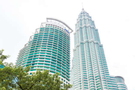 Malaysia, Kuala Lumpur - 2017 December 07 - cityscape view skyscrapersのeditorial素材