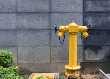Fire hydrant on a street in Kuala Lumpur to prevent danger riskの写真素材