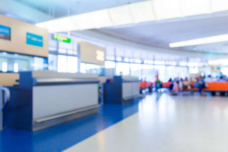 Blurred airport terminal gate nice traveling concept