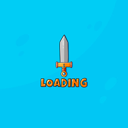 Loading screen for game design.のイラスト素材