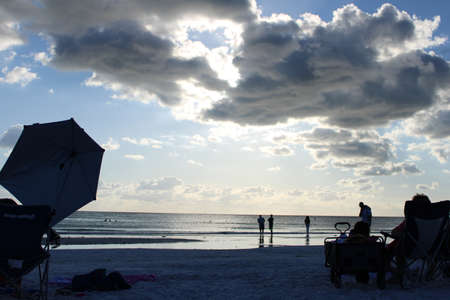 beach pictures taken in siesta key, floridaのeditorial素材