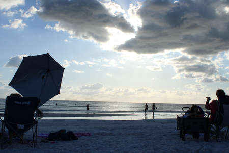 beach pictures taken in siesta key, floridaのeditorial素材