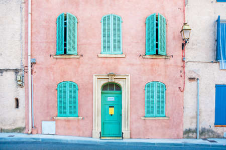 Old house facade,  Provence, Franceの写真素材