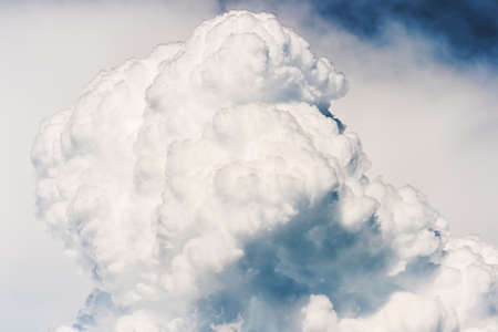 Close up image of big storm cloudの写真素材