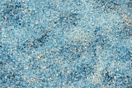 Blue floor gravel washed glass surface background