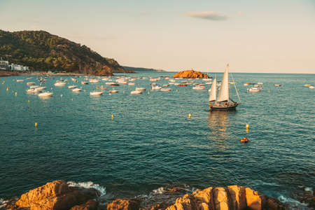Beautiful landscape of Tossa de Mar, Costa Brava, Spain
