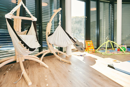 Empty space of infant day care or kindergartenの写真素材