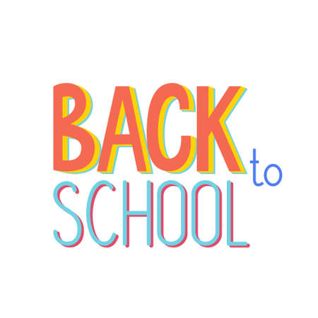 Back to school banner design, text sign.のイラスト素材