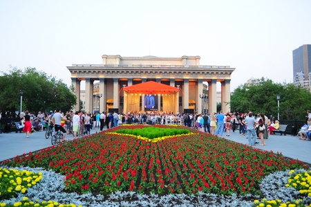 One the most important theatres in Russia, Novosibirsk Opera and Ballet Theatreのeditorial素材