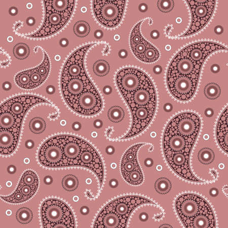 Vector flower paisley seamless pattern element.の写真素材
