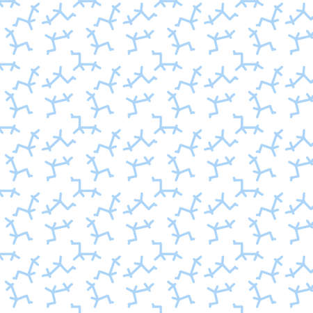Seamless repeat pattern of hand drawn abstract shapes .